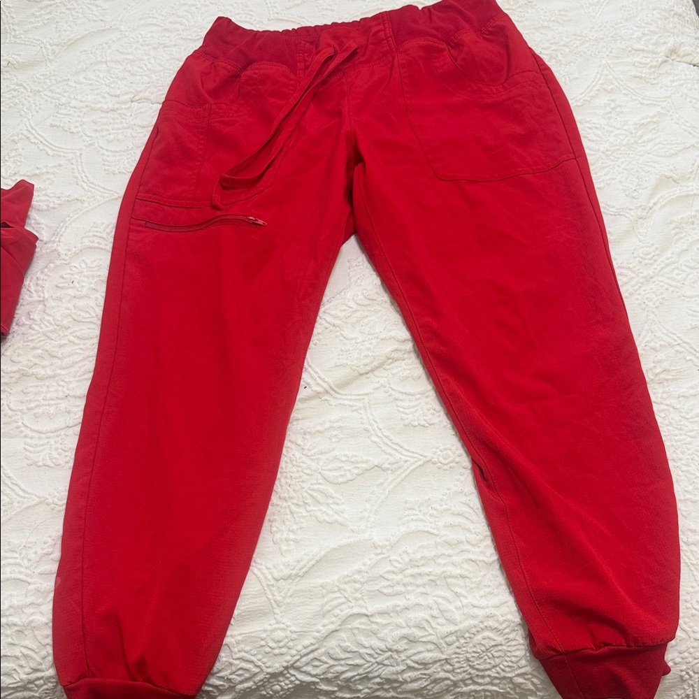 Red Jogger Pants/ scrubs